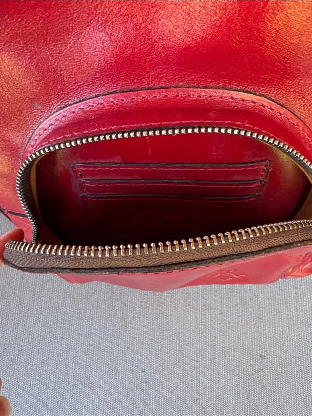 Patricia Nash 10 Year Anniversary Edition Red Leather Backpack